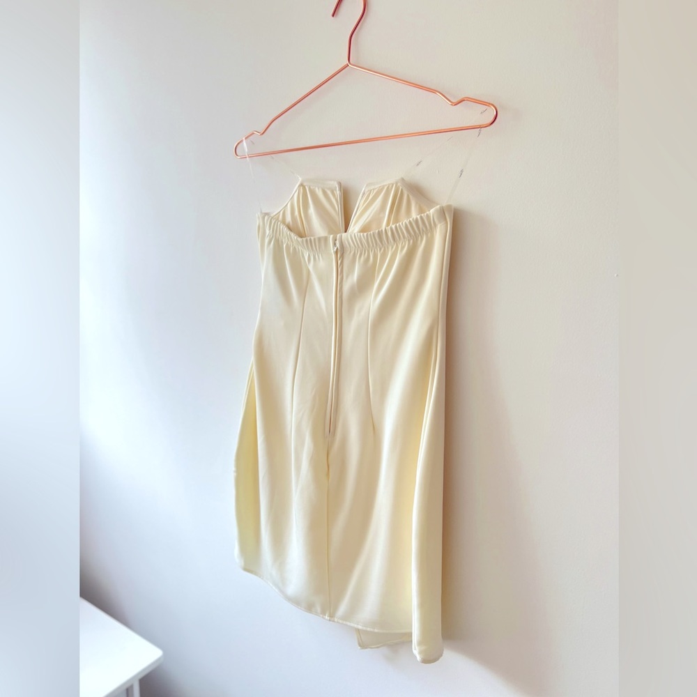 Off White Sweetheart Faux Wrap Dress by Trixxi NEW - Picture 5 of 7